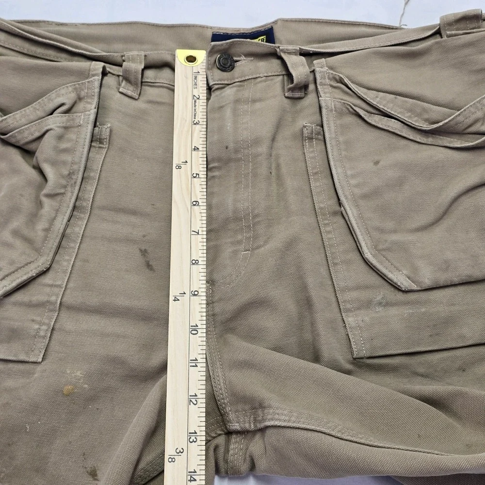 Blaklader Workwear Khaki Cargo Pants Men Sz 38/30 Carpenter Utility‎ Tool Pocket